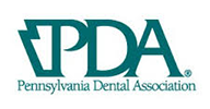The image is a logo with the acronym  ADPA  in large, bold letters, followed by  PENNSYLVANIA DENTAL ASSOCIATION  in smaller text.